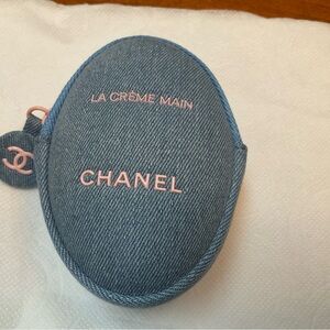 CHANEL La Crème Main Blue Denim Case NWT AUTHENTIC